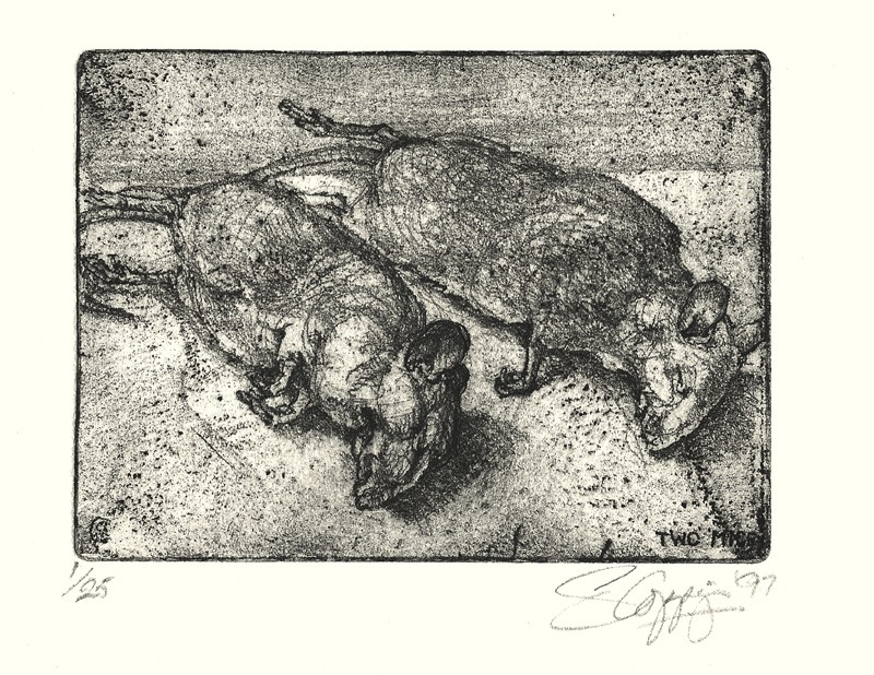 TWO MICE ... gifts from the cats ... (Click to enlarge)